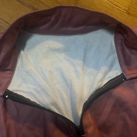 NWT BISHUIGE Women's  Mauve Long Sleeve 1/4 Zip Pullover Casual size Medium - Picture 6 of 10